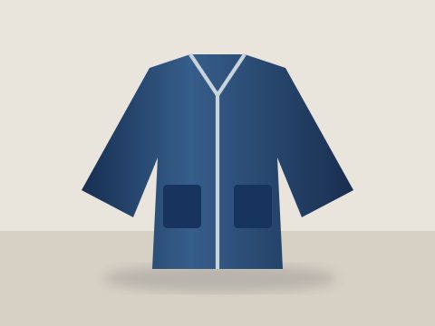 Blue jacket — synthetic demo