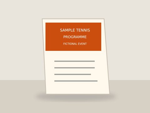 Tennis programme — synthetic demo